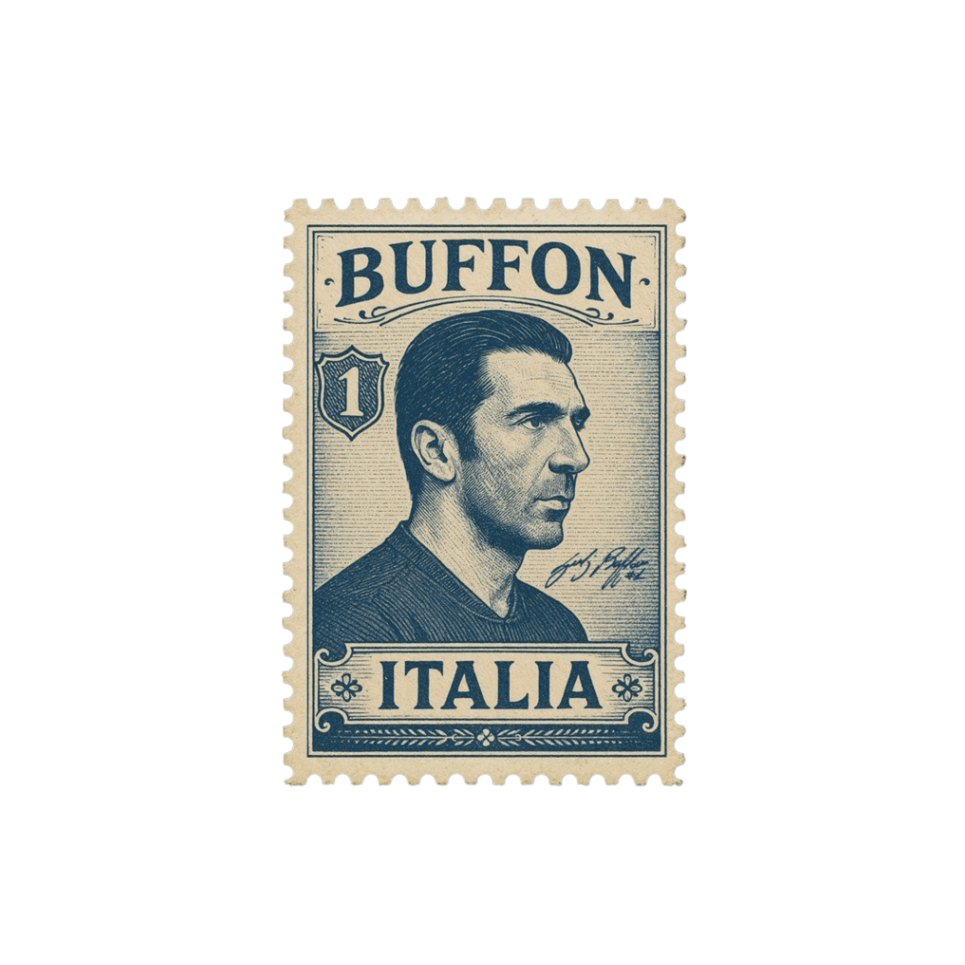 Buffon Stamp Sticker