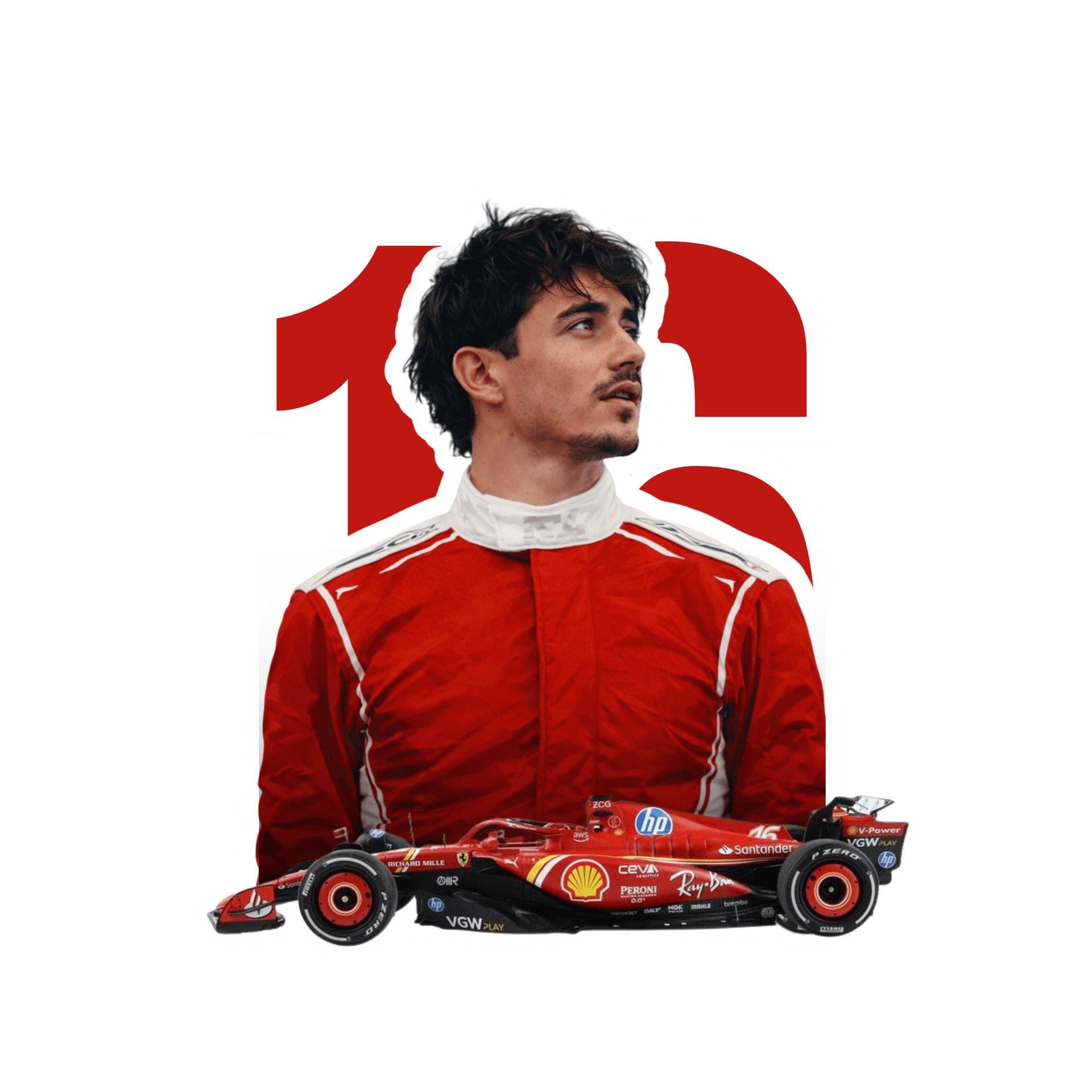 Leclerc Sticker